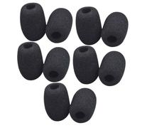OSOLADY 10 pezzi Mini Coperture Antivento per Microfono Clip Lavalier Imbottitura Antipolvere per Microfoni Wireless e Headset Facili da Installare e Riduzione Rumore per Uso