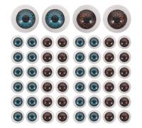 OSOLADY 100 Occhi di Sicurezza in plastica: Occhi realistici per Bambole, Ideali per Animali all'Uncinetto - 12 mm/0,5" Finti Rotondi realistici per lavori Fai da Te, Giocattoli di