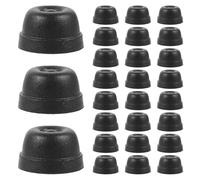 OSOLADY 100 Pezzi Piedini per Borse a Cupola Rotonda: Rivetti in plastica - Accessori per Borse - Punte per Il Fondo di per Riparare, Decorare Abbigliamento, Scarpe, Cinture e lavori in Pelle (Nero)