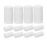 OSOLADY 12 Flaconi Vuoti Hdpe Da 20 Ml Con Tappi, Contenitori Per Medicinali Solidi in Plastica Resistenti Al Calore, Per Viaggi e Conservazione Sicura Di Pillole e Cosmetici