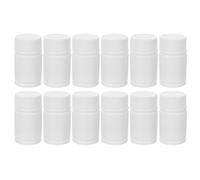 OSOLADY 12 Flaconi Vuoti per Pillole da 20 Ml in Hdpe con Tappo a Vite, Contenitori Anti-perdita Riutilizzabili per Medicinali, Capsule e Pillole, Piccoli Flaconi Portatili per Viaggi