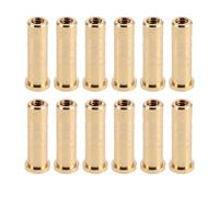 OSOLADY 12 Pezzi Connettore in Ottone per Asta Freccia da 38 grani - ID 0,244" 6,2 mm Inserto in Ottone avvitabile Peso per frecce Accessori per tiro con L'Arco Accessori per Inserti di