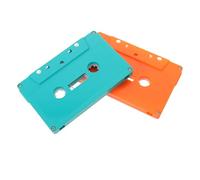 OSOLADY 2 cassette audio vuote: cassette audio vuote decorative - gusci di registratore retrò vuoti per il fai da te - decorazione murale per feste