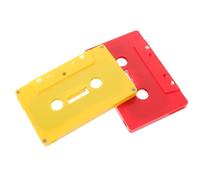 OSOLADY 2 cassette vuote: cassette decorative - gusci di registratore retrò vuoti per il fai da te - decorazioni murali per feste