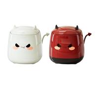 OSOLADY 2 cestini per rifiuti da scrivania con coperchio, piccolo cestino a pressione per piano del bagno, cestino in miniatura, in plastica per trucchi, tavolo da studio