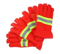OSOLADY 2 Paia Guanti Antincendio Protettivi in Cotone Arancione