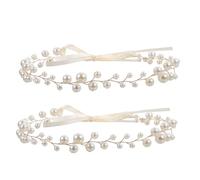 OSOLADY 2 Pezzi Accessori Per Abbigliamento Costume Perla Moda Nastro Carino Figurine Tradizionale Calendario Da Parete Fascia Per Della Sposa Fiocco Nastro