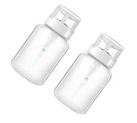 OSOLADY 2 Pezzi Dispenser a Pompa Bloccabile Da Vuoto Per Conservazione Dei Liquidi Collo Nero e Bianco Adatto Come Per Unghie Per Rimuovere Il Rivestimento