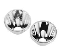 OSOLADY 2 pezzi Riflettore per torcia Accessorio Paralume Anello in alluminio Ricambio per torcia per Accessorio di illuminazione Paralume Miglioramento domestico 24x16,6x7mm