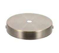 OSOLADY 2 pezzi Rosone per illuminazione in ottone anticato, copertura per piastra a soffitto per lampada a sospensione singola, kit rosone per lampadario, fai da te 10x10 cm/3,94x3,94''