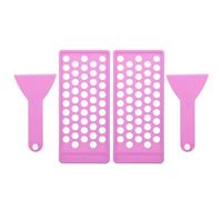 OSOLADY 2 set Vassoi per Riempimento Rossetto con Spatola Flessibile per Creazione Burro Labbra e Balsamo Labbra Fai da Te Strumenti Resistenti e Facili da Usare per Estetica Labbra