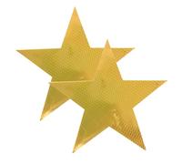 OSOLADY 2 stelle dorate decorative: stelle in feltro con elastici, decorazioni stampate su entrambi i lati per spettacoli teatrali per bambini, cabine fotografiche per neonati, ginnastica per bambini,