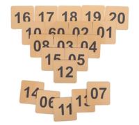 OSOLADY 20 pezzi di targhette numeriche in acrilico per porte - Adesivi numerici impermeabili e rimovibili da 01 a 20 per casa, cassetta postale, indirizzo - Decalcomanie numerate resistenti