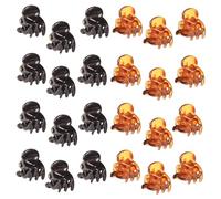 OSOLADY 24pezzi Mini Fermagli Per Capelli in Plastica Forcine Senza Impugnature Accessori Per Styling Adatti Donne e Ragazze Confezione