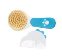 OSOLADY 2set Spazzole e Pettine Per Dei Setole Morbide Facile Districamento e Comfort Per La Sensibile Per La Registrazione Del Bebè Blu