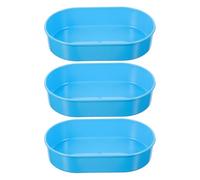 OSOLADY 3 bacinelle per vomito/reni: vassoio ovale in plastica multiuso - Scatola per l'organizzazione di farmaci e strumenti in ambito clinico e infermieristico.