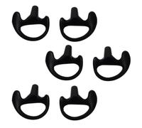 OSOLADY 3 Paia Inserti Auricolari in Silicone Nero Comodi e Resistenti per Kit Audio a Tubo Acustico, per Esercizio Vigoroso senza Ostruire Condotto Uditivo