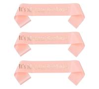 OSOLADY 3 Pezzi Tracolla di Galateo per 60° Compleanno in Raso, Elegante | Feste di Compleanno, Accessorio Decorativo per Adulti, Adatto a Donne, Finitura Rosa Oro