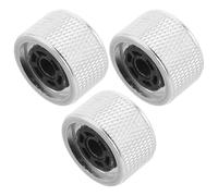 OSOLADY 3pezzi Accessorio Manopola di Controllo del Volume in Alluminio Potenziometro per Chitarra Basso Apparecchi Audio e Teatro