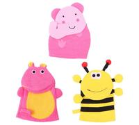 OSOLADY 3pezzi Esfolianti Per Ragazza Bagno Per Massaggio Della Design Carino Ippopotamo Comfort e Per Ragazza e Ragazza