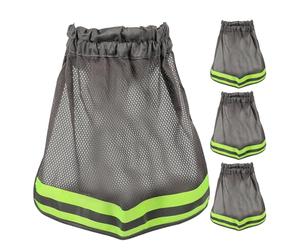 OSOLADY 4 pezzi di visiera riflettente per casco, protezione per il collo in rete per casco da cantiere, accessorio per la protezione solare