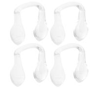 OSOLADY 4 Pezzi Naselli Naselli in Silicone Trasparente per Occhiali Antiscivolo Ponte Nasale per Montature Plastiche Accessori per Protezione del Naso Adatti a Occhiali