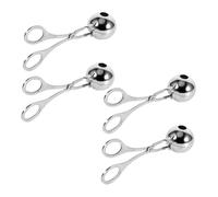 OSOLADY 4 Pezzi Pinze in Acciaio Inossidabile per Polpette e Palline Strumento Ergonomico Antiaderente per Modellare Carne e Verdure Utensile Versatile e Facile da Usare