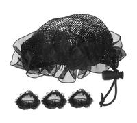 OSOLADY 4pezzi Rete Per Coda Di Cavallo Per Ragazzo Ragazza Accessori Per Danza Rete Per Ballerine Facilita La Creazione Di Chignon Per Lunghi Di Accessori Per Performance Di Danza
