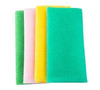 OSOLADY 4pezzi Teli Da Bagno Esfolianti Nylon Per Doccia Scrub Per Corpo Morbido e Della Rimuovi e Impurità Per Bagno Rinfrescante