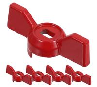 OSOLADY 5 maniglie per valvola a sfera del rubinetto: leva a farfalla per rubinetto dell'acqua - Chiave per valvola in lega di alluminio per riparazione di tubi da giardino e domestici - Foro