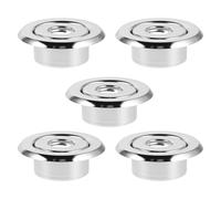 OSOLADY 5 pezzi Rosone per testina sprinkler a scomparsa - Piastra di copertura ad anello incassato per testina sprinkler a soffitto, stile decorativa per piano cottura 1/2"