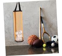 OSOLADY 5 Sacchetti Rete Nylon Leggeri e Traspiranti Palline Tennis Baseball Softball Pickleball con Organizer Giallo Appendere