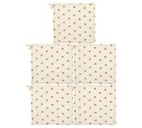 OSOLADY 5 salviette in cotone per neonati - Salviette morbide in mussola da 25 cm per neonati, bambini e ragazzi - Assorbenti e con stampa a cuoricini, ideali per il ruttino.