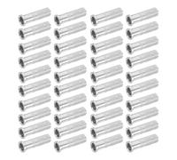 OSOLADY 50 Inserti per frecce in Alluminio da 6,2 mm di Diametro Interno - Basi di Inserto Pesanti per aste di frecce in Fibra di Carbonio, Ricambio Fai da Te per tiro con L'Arco 6,2x7,8 mm