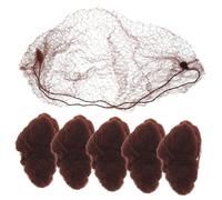 OSOLADY 50 Pezzi Retina Per Chioma Invisibile in Maglia Elastica Caffè 50cm Per Chignon Elastica e Morbida Per Ballerine e Professionisti Del Settore Sanitario