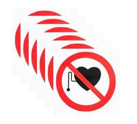 OSOLADY 6 adesivi "Vietato l'accesso a chi non possiede un " - Segnale di divieto di accesso per persone senza - 8,1 cm (3,2&;) - Adatti a porte di apparecchiature, aree riservate, ospedali