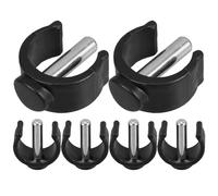 OSOLADY 6 clip di ricambio tipo C per deambulatore pieghevole, staffe di bloccaggio a perno tubolare per deambulatore con ruote, clip con fibbia per maniglia per stampelle e bastoni da passeggio 25