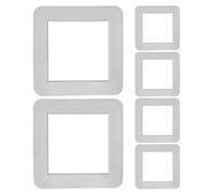 OSOLADY 6 pezzi di copriplacche a muro senza viti, copriplacche in silicone a 1 modulo per prese e interruttori decorativi per casa e appartamento