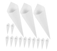 OSOLADY 60 Pezzi Coni di Carta Kraft Bianco per Coriandoli e Confetti, Forma a Cono, Eleganti e Classici per Decorazioni di Matrimonio e Feste, Facili da Organizzare