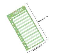 OSOLADY 60 Pezzi Schede di Bilancio 6 Fori per Raccoglitore Budget Planner in Carta Stampa Candy per Monitoraggio Spese in Aziende e Studi Contabili