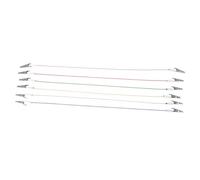 OSOLADY 6pezzi Porta Tovagliolo Clip Inossidabile Per Anziani Accessorio Flessibile Per Ristorazione e Studio Colori Random