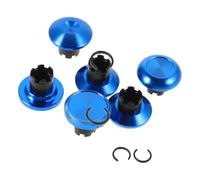 OSOLADY 8pezzi Grips Metallo Per Controller Tappi e Bassi Per Joystick Pulsanti Posteriori e Trigger Per Migliorare Gioco Compatibile Con Controller Edge