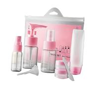 OSOLADY 9pezzi Kit Da Viaggio Contenitori Per Shampoo Barattoli Per Crema e Fiale Portatili Contenitori Trasparenti Per Viaggi Per Lozioni Struccanti e Prodotti Da Toeletta