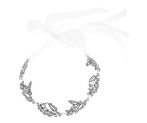 OSOLADY Accessorio Per Sposa Con Design Foglia Headpiece Rhinestone Per Cerimonie e Matrimoni Elegante Capo Per Donne e Damigelle Gioiello Per Con Stile Moderno e Leggero
