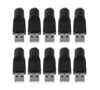 OSOLADY Adattatore per Mouse e Tastiera Ps/2 Femmina a USB Maschio 10 Pezzi, Convertitore Bidirezionale Connettore Stabile, Compatibile per Ufficio e Riparazione Notebook