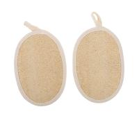OSOLADY Asciugamani Esfoliante in Luffa Naturale 2 Pezzi Asciugamano Bagno per Rimozione Pelle Morta Panno Esfoliante per Massaggio e Doccia Adatto per Tutti i Tipi