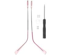 OSOLADY Aste di Ricambio per Occhiali in Metallo Rosa 1 Paio Resistenza All'usura e Comfort per Ridurre la Pressione Sulle Orecchie Adatte a Occhiali