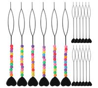 OSOLADY Attrezzo per Trecce Chioma 18 Pezzi Cuore in Plastica Delicato e Gentile per Chioma, Accessori per Ragazze e Donne, per Acconciature Fai da Te