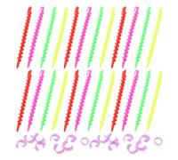 OSOLADY Bigodini a Spirale per Permanente 52 Pezzi in Plastica, Set Multifunzionale Aste Piccole 15 Cm e Grandi 17,5 Cm, Strumenti per Styling Chioma Naturali e Riccioli Stretti, Uso