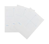 OSOLADY Blocco Note Carta Millimetrata 3 Pezzi per Matematica Griglia Dettagliata Formato Standard Bianco per Compiti a Casa e Scuola